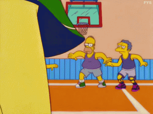 Simpsons Basketball GIF - The Simpsons Homer Simpson Groundskeeper Willie GIFs