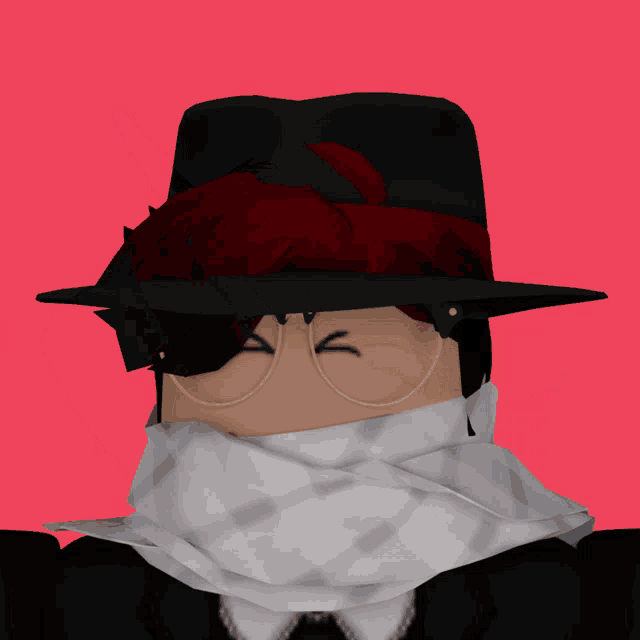 a cartoon character with red hair and glasses is wearing a hat
