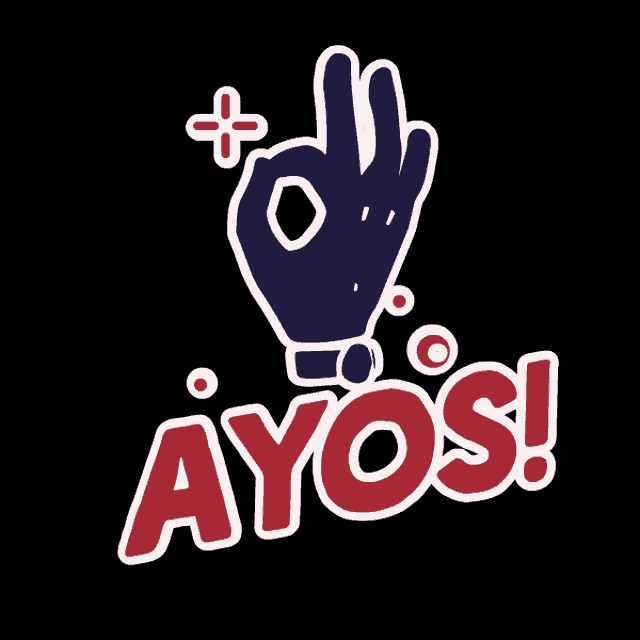 ayo 's logo with a hand giving a ok sign