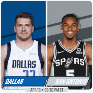 two basketball players from dallas and san antonio are featured
