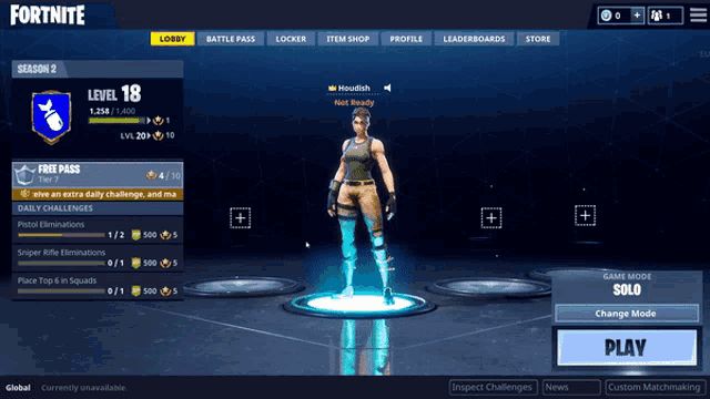 a screenshot of a video game called fortnite showing a character with level 18