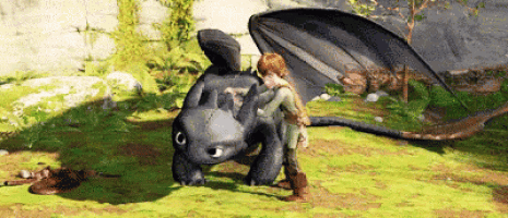 Snuggling - How To Train Your Dragon GIF - How To Train Your Dragon Hiccup GIFs