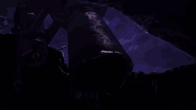 a painting of a fire in the dark with a dark background