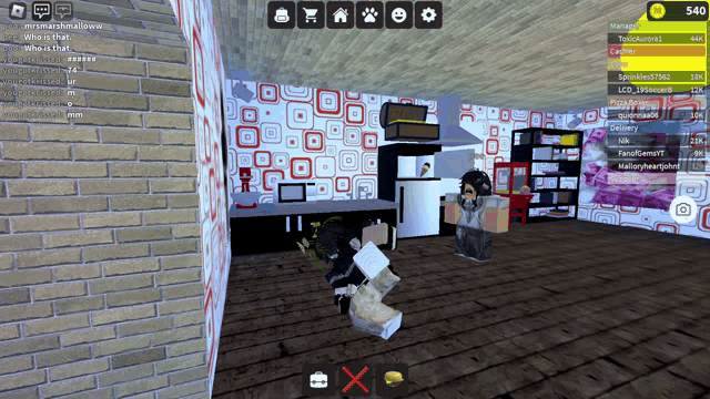 a screenshot of a video game with the number 540 at the top of the screen