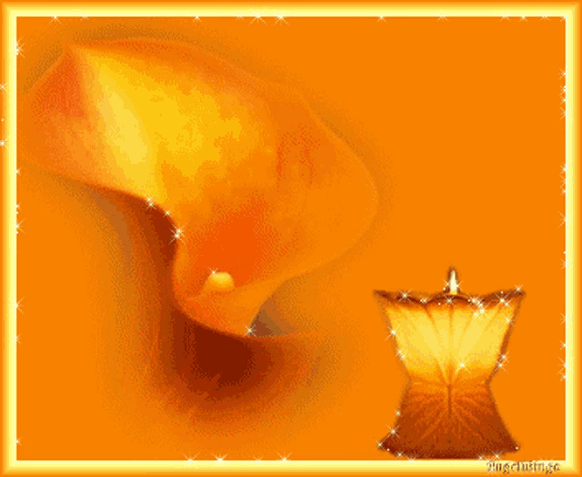 a picture of a flower and a lamp with the name angelique written on the bottom