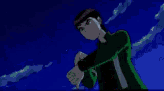 a green explosion with a white circle in the middle