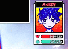 a screenshot of a video game with the character angry on it