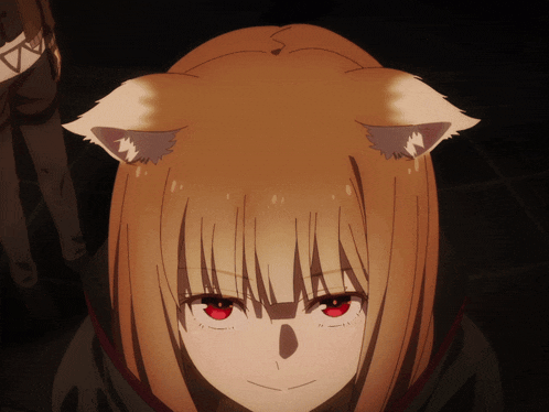 a girl with a cat ear on her head