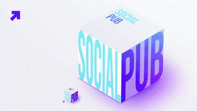 a box that says social pub on it