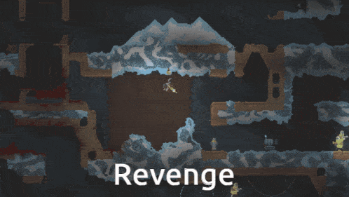 a screenshot of a video game that says revenge on the bottom