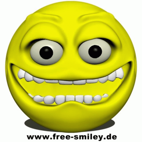 gruseliges Smiley Emoticon