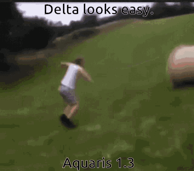 a picture of a person jumping in the air with the words delta looks easy