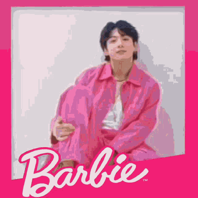 Dolliekyu Jungkook Barbie GIF - Dolliekyu Jungkook Barbie Jungkook Pink GIFs