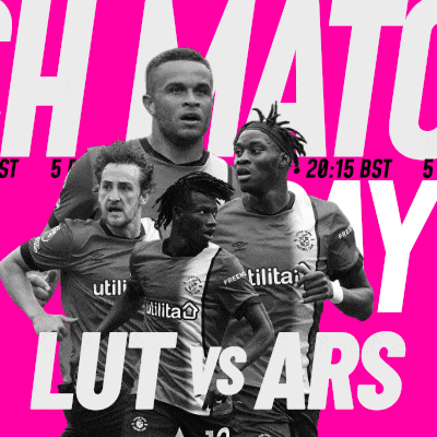 a poster for a soccer game between lut vs ars