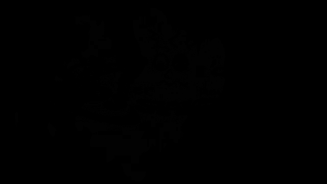 a black and white logo for 1er dj sake with a cartoon face