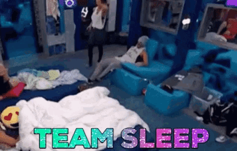 Team Sleep Bed Flop GIF - Team Sleep Bed Flop Crashing GIFs