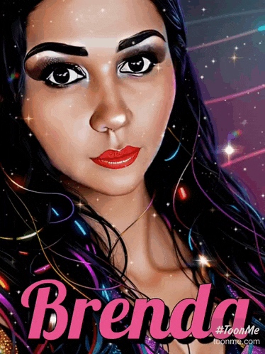a cartoon of a woman with the name brenda