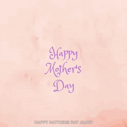 a happy mother 's day greeting card with flowers on a pink background