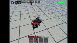 a screenshot of a video game with a character in the middle of a grid .