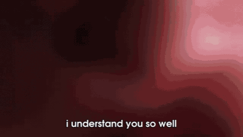 a pink background with the words `` i understand you so well '' written on it