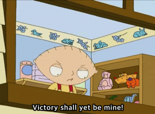 Family Guy Stewie Griffin GIF - Family Guy Stewie Griffin Victory Shall Yet Be Mine GIFs