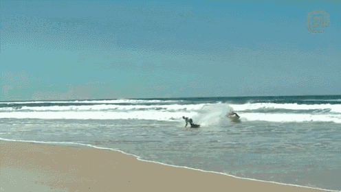Tow-in Wakeboarding...At The Beach? GIF - Wakeboarding Tow In Beach GIFs