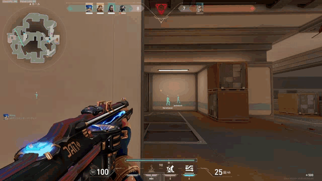 a screenshot of a video game shows a man holding a gun in front of a map