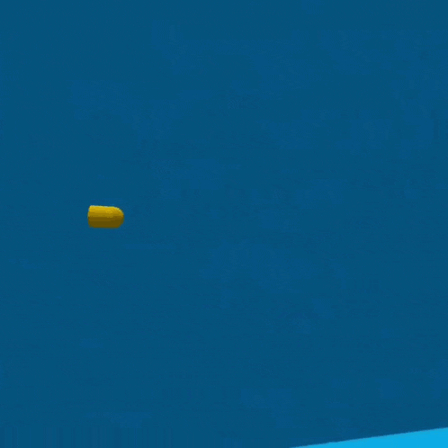 a computer generated image of a green cactus with a yellow bullet coming out of it