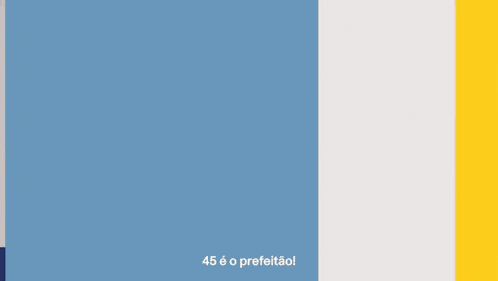 a close up of a man 's face with the words 45 e o prefeitao written below it