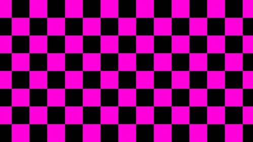 a seamless pattern of pink and black checkered squares on a black background