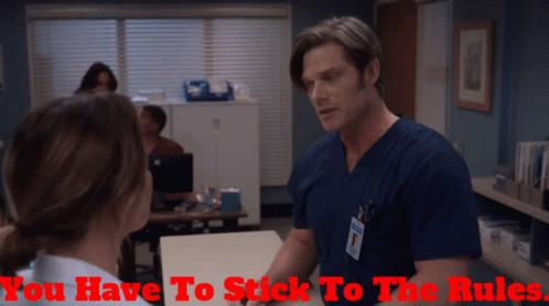 Greys Anatomy Atticus Lincoln GIF - Greys Anatomy Atticus Lincoln You Have To Stick To The Rules GIFs
