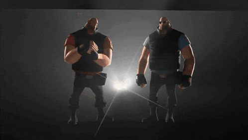 a man in a black vest and black gloves is giving a high five