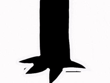 a cartoon drawing of a person laying on the ground with a black shirt with an angry face on it