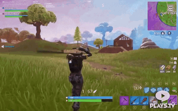 a video game called fortnite is being played