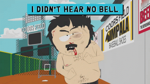 I Didnt Hear No Bell Randy Marsh GIF - I Didnt Hear No Bell Randy Marsh South Park GIFs