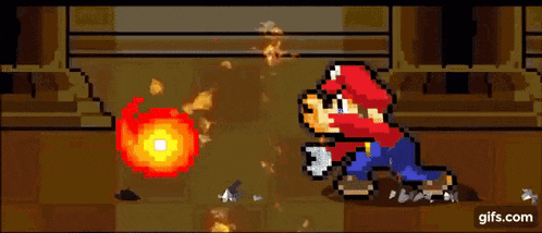 Mario Fireball Fire Magic GIF - Mario Fireball Fire Magic Mario Pyrokenesis GIFs