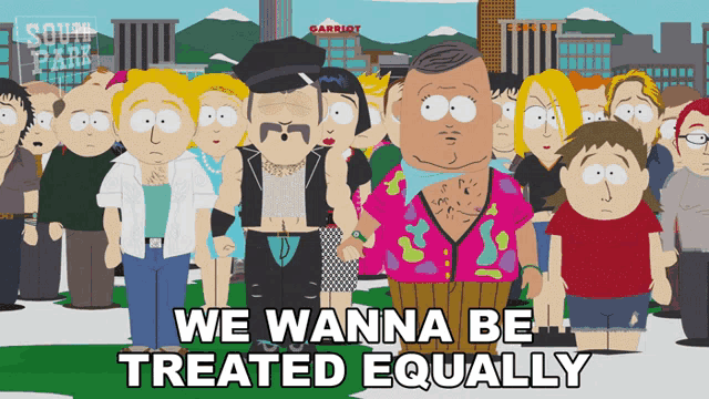 a group of cartoon characters are standing in front of a sign that says garriot