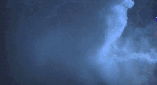 the back to the future logo is displayed on a blue background