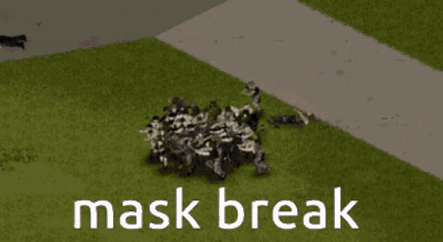 Project Zomboid Mask Break GIF - Project Zomboid Mask Break School Sucks GIFs