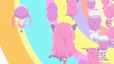 three anime girls are standing next to each other and their names are written in chinese