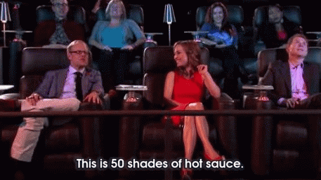 Team Romance GIF - Food Network Star Alton Brown 50shades Of Hot Sauce GIFs