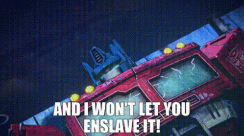 Transformers Optimus Prime GIF - Transformers Optimus Prime And I Wont Let You Enslave It GIFs