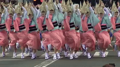 阿波踊り 踊る　夏祭り　伝統 GIF - Festival Awaodori Bomodori GIFs