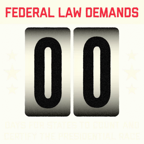 Federal Law Demands35days For States To Count And Certify The Presidential Race GIF - Federal Law Demands35days 35days For States To Count And Certify The Presidential Race GIFs