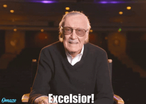 Excelsior Stan Lee GIF - Excelsior Stan Lee Marvel GIFs
