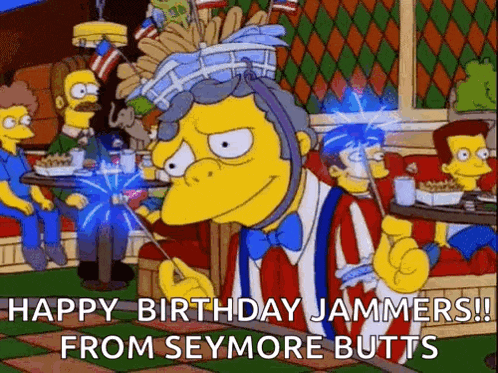 a cartoon character is holding a sparkler in a diner .