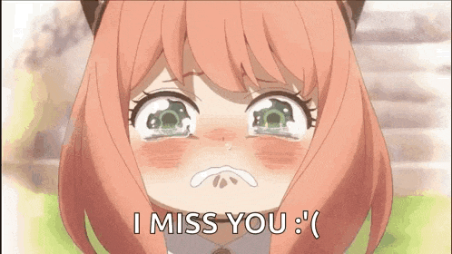 a girl is crying and saying `` i miss you '' .