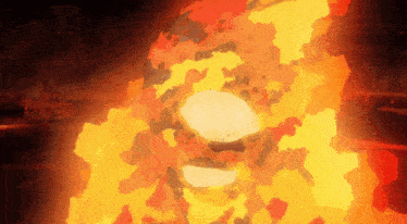a cartoon drawing of a hamburger being burned