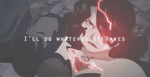a man in a suit is holding a gun and says `` i 'll do whatever it takes ''