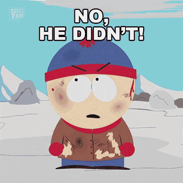 No He Didnt Stan Marsh GIF